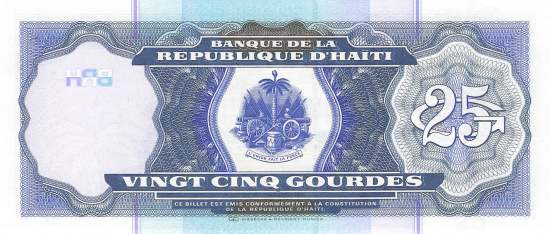 25 Gourdes p266a 2000 Haiti